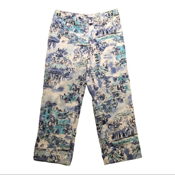 Rafael a Floral Print Women’s Capris Size 8 - Picture 2 of 6